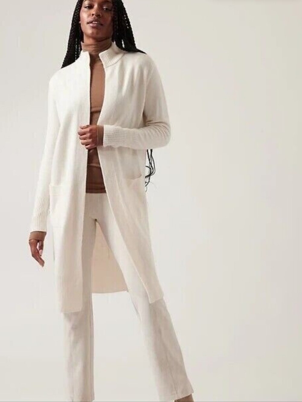 Athleta Spirit Wool Cashmere Wrap Sweater